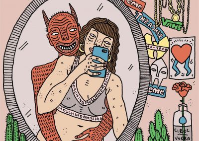 英國插畫家Polly Nor…用插畫帶你進入女人與她們皮下小惡魔的世界